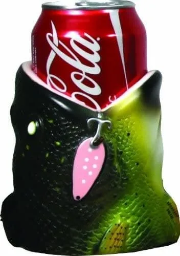 Vista 2 de Funda para latas con doble pared aislante, diseño de pescado, 12 oz