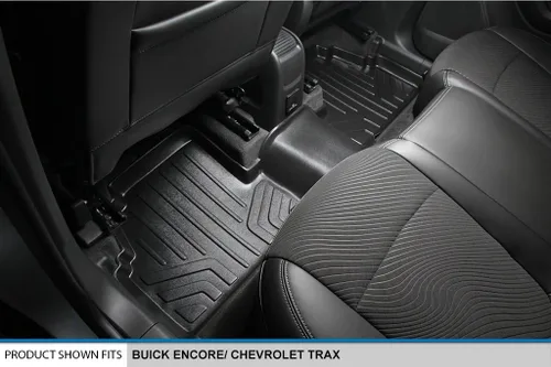 Vista 4 de SMARTLINER Juego de alfombrillas de piso de ajuste personalizado de 2 filas y revestimiento de carga compatible con Buick Encore 2013-2022