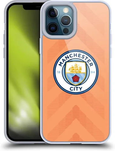 Vista 72 de Head Case Designs Funda de gel con licencia oficial del Manchester City Man City FC Away 2022/23 [protección de grado militar] compatible con Apple