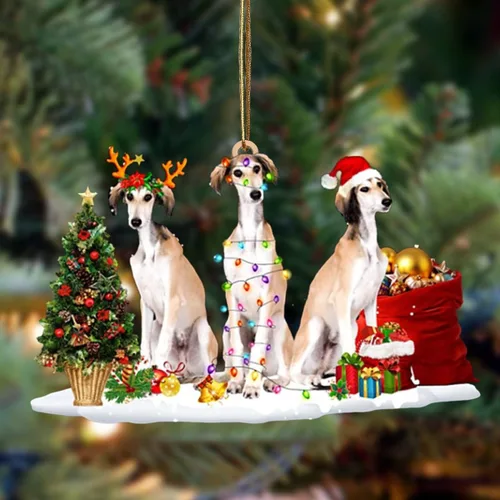 Vista 36 de Nazenti Adorno de Navidad personalizado con amigos Affenpinscher – Adorno de perro personalizado para amantes de las mascotas, acrílico plano