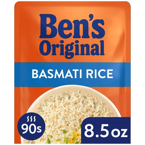 Vista 3 de BEN'S ORIGINAL Arroz Basmati Listo, Guarnición Fácil, Bolsa de 8.5 oz (Paquete de 6)