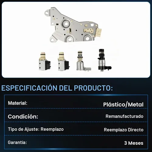 Vista 6 de Kessocco 1 juego 4T40E 4T45E Solenoide de transmisión automática con placa de control Kit de juego de solenoide de transmisión de repuesto
