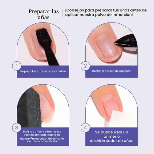 Vista 7 de Nailboo Polvo de inmersión para uñas – Polvo de inmersión de uñas transparente, hecho a medida con fórmula ultrafina altamente pigmentada,