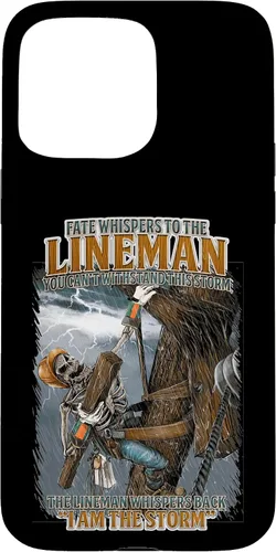 Vista 31 de Fate Whispers to The Lineman Proud Lineman Crew Job Pride Case for iPhone 17
