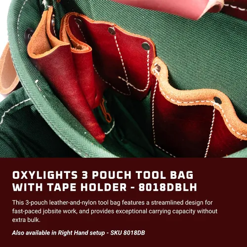 Vista 2 de Occidental Leather OxyLights 3 Pouch Tool Bag with Tape Holder