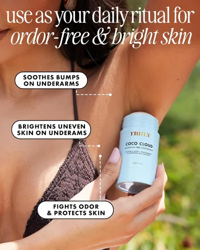 Vista 9 de Truly Desodorante Beauty Coco Cloud Sin aluminio para pieles sensibles