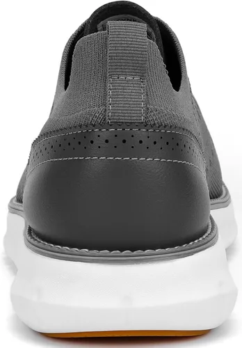 Vista 4 de Men's Casual Dress Oxfords Shoes Breathable Knit Leisure Fashion Sneakers Lightweight Comfortable Walking Shoes