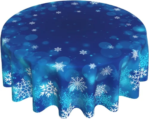 Vista 65 de Giwawa Mantel de Mesa Redondo con Bandera de EE. UU., Mantel Americano con Estrellas, Mariposas, Círculo, 152 cm. Mantel del 4 de julio, Día