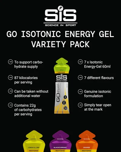 Vista 2 de Science in Sport - Paquete de variedad de gel energético de 60 ml - Pack de 7