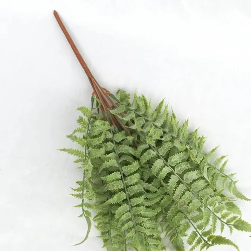 Vista 3 de ABOOFAN 6pcs Realistic Faux Fern Leaves Artificial Plant for Centerpieces Decor Greenery for Holiday Trees