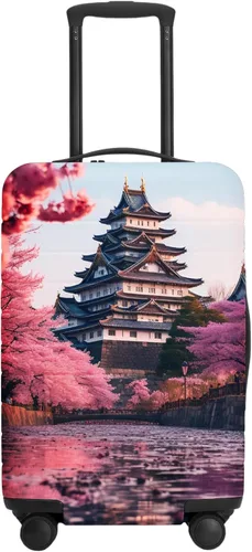 Vista 19 de URBEST Funda protectora para maleta, antiarañazos y suciedad, Otoño de vidrieras