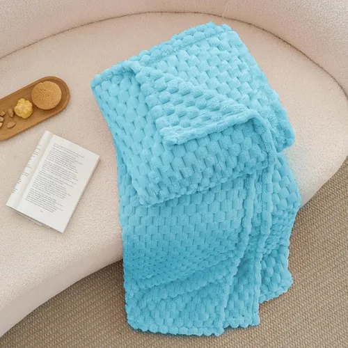 Vista 22 de BEDELITE Manta de forro polar para sofá y cama, manta decorativa de jacquard 3D de almendra, súper suave y acogedora, manta mullida cálida adecuada
