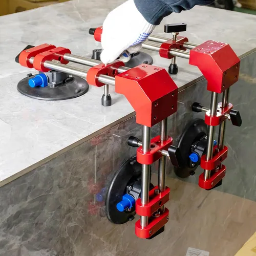 Vista 3 de HIGHTOP Fijador de costuras de piedra de 90 grados con nivelación de unión de costura de ventosa de 6 pulgadas, herramienta de instalación sólida