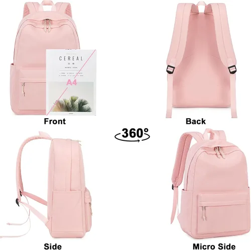 Vista 9 de Bluboon - Mochila escolar para adolescentes y mujeres, mochila para laptop, mochila universitaria, mochila de viaje para la escuela media, mochila