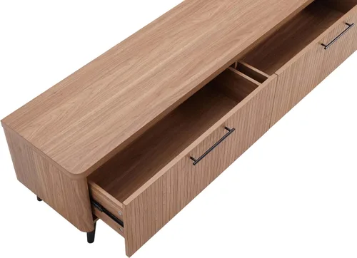 Vista 6 de Manhattan Comfort Soporte de TV Jodie en arce
