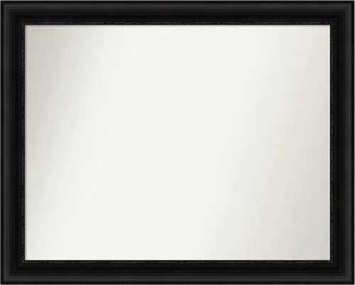 Vista 664 de Amanti Art Espejo personalizado, espejo de baño negro puente, espejo de pared o espejo de tocador de baño sobre el fregadero (26 x 26 pulgadas)