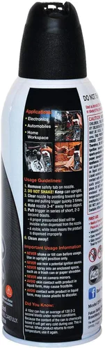 Vista 6 de Falcon comprimido de gas (152a) plumero de limpieza desechable 3 unidades, 10 oz. Lata (DPSXL3)