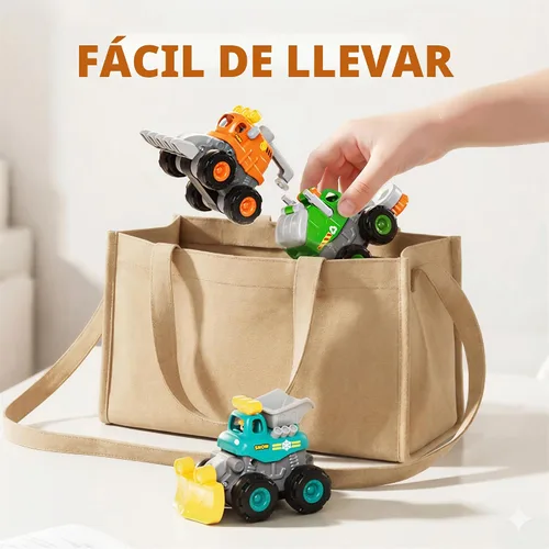 Vista 8 de iPlay, iLearn Camiones de construcción de acrobacias para niños pequeños