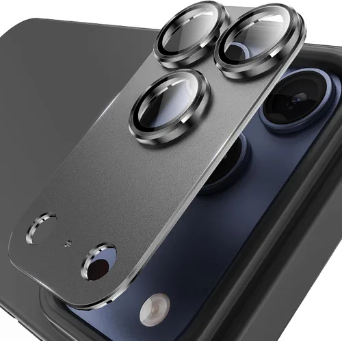 Vista 13 de YWXTW Protector de lente de cámara de vidrio templado para iPhone 14 Pro Max, protección de cobertura completa 3D, tecnología de círculo nocturno