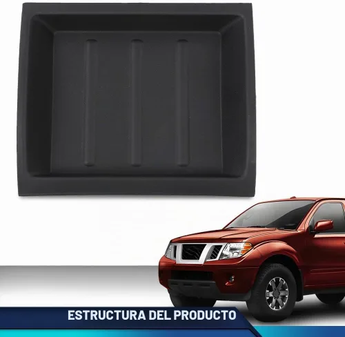 Vista 9 de PIT66 Caja de almacenamiento con bisel superior negro para Nissan Xterra