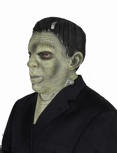 Vista 2 de Acid Tactical Disfraz de monstruo Frankenstein de Halloween para adulto máscara realista