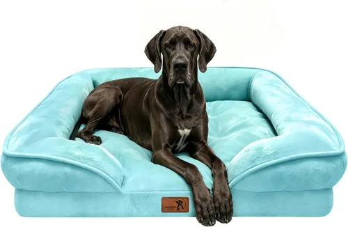 Vista 67 de Spotted Play Cama ortopédica para perros con lados, sofá cama para perros pequeños, sofá cama de espuma de apoyo para mascotas con funda extraíble