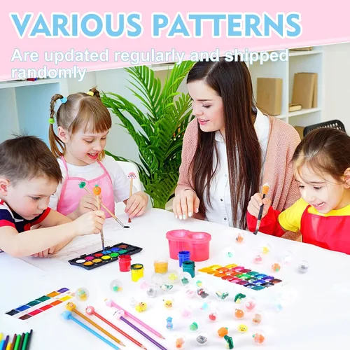 Vista 7 de 100 paquetes de cápsulas para máquina expendedora de bolas de goma con lindos juguetes de dibujos animados en miniatura, cápsulas pequeñas rellenas