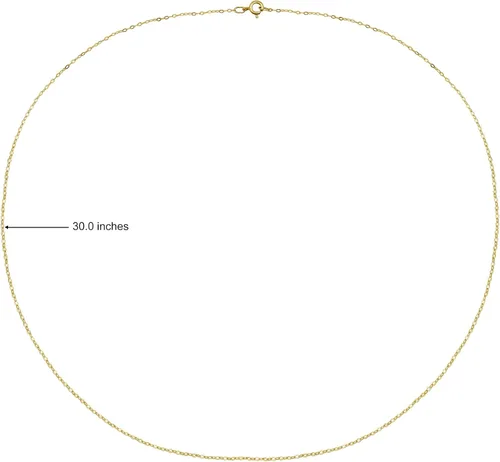 Vista 10 de Hoops & Loops Collar de plata de ley 925 de 0.035 in de fino y delicado collar de cadena de cable para mujeres, adolescentes, niñas, hombres, 16