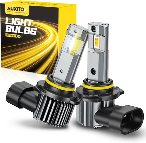Vista 7 de AUXITO Bombillas LED H4 HeadIight 9003 HB2 de haz alto/bajo, 6500 K blanco frío, luces brillantes, Plug and Play, brillo elegante y futurista