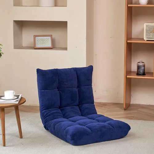 Vista 3 de Sillón de piso para interiores, sofá ajustable de suelo, sofá de burbujas perezosas para adolescentes y adultos, cojín acolchado cómodo silla