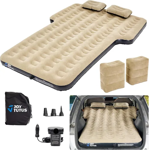 Vista 12 de JOYTUTUS Colchón de aire para SUV, cama de campamento 3.0 engrosada para automóvil, camping, colchón inflable, antifugas, con 2 almohadas y bomba
