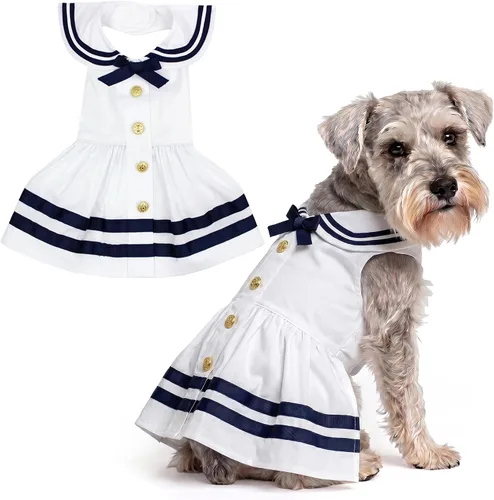 Vista 120 de Parisian Pet Chambray - Vestido para perro - Ligero sin mangas para perro, niña, talla XS Chambray en general