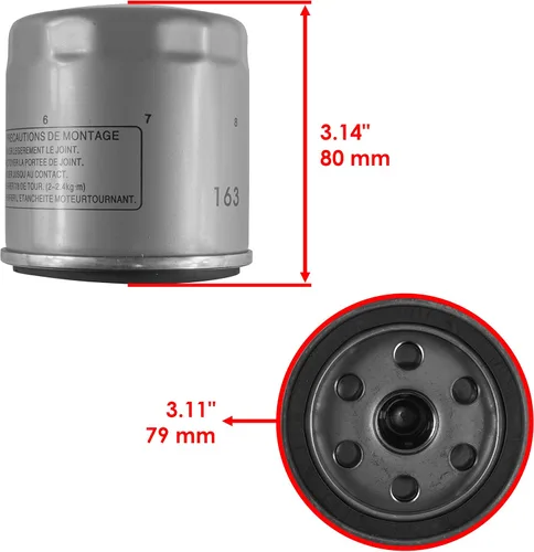 Vista 2 de Filtro de aceite Caltric para Bmw 100 K100Lt K100Rs K100Rt K1 1000 850 R850R Special Edition 832