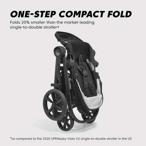Vista 4 de Baby Jogger City Select 2 - Cochecito modular individual a doble, colección Eco, gris Harbor & Tencel