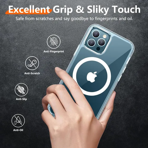 Vista 5 de Red2Fire - Funda magnética fuerte para iPhone 12 Pro Max de 6.7 pulgadas, compatible con MagSafe, protección contra caídas de grado militar