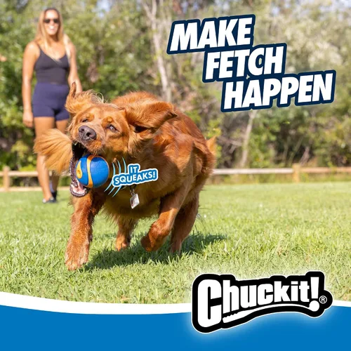 Vista 7 de Chuckit! Bola ultra chirriante, flotadores, XL 3.5 pulgadas, para perros Squeaker
