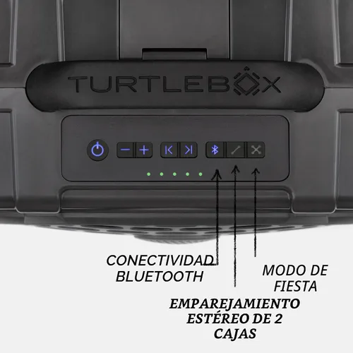 Vista 3 de Turtlebox Original Gen 3: Bocina Bluetooth portátil para exteriores – Ultra-sónica (120dB), impermeable (IP67), resistente, a prueba de impactos