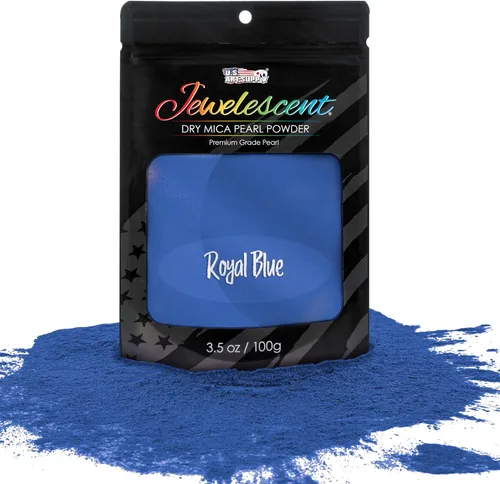 Vista 11 de U.S. Art Supply Polvo de pigmento perla de mica, Aqua 3.5 oz (100g)