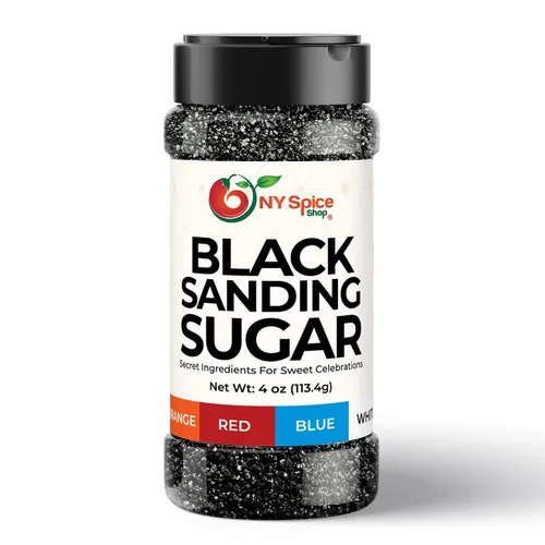 Vista 10 de NY SPICE SHOP Azúcar de lija – Azúcar negro con gas – Gránulos negros – Gránulos negros a granel – Gránulos negros comestibles – Azúcar de lija