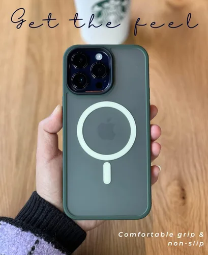 Vista 6 de Funda para iPhone 14 ProMax, diseño verde militar para iPhone 14 Pro Max de 6.7 pulgadas, protección contra caídas de grado militar, compatible