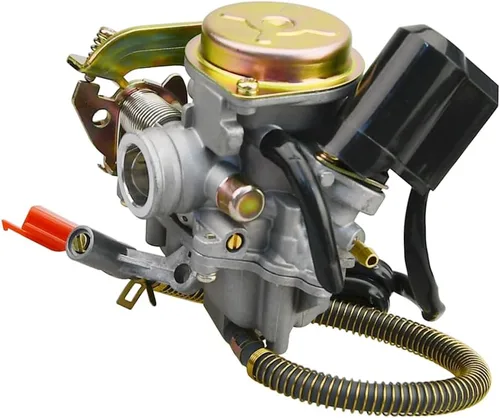 Vista 3 de GY6 50CC 49CC Carburador con estrangulador eléctrico para scooter de 4 tiempos, ciclomotor 139QMA 139QMB Taotao Engine PD18J Carb con kit de filtro
