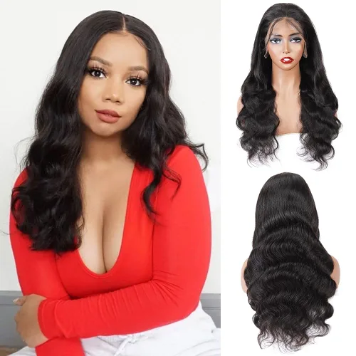 Vista 8 de Cabello humano ondulado con cierre frontal de encaje HD 4 x 4, cierre de encaje con cabello de bebé, cabello humano 100% virgen brasileño