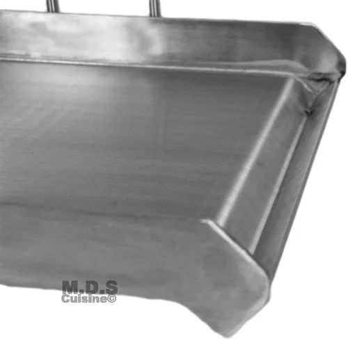 Vista 5 de Plancha Comal Plancha de acero inoxidable de 18 x 16 pulgadas para cocinar con estufa o parrilla al aire libre