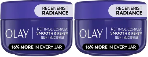 Vista 16 de Olay Crema de noche de retinol para mujeres, hidratante facial antienvejecimiento, sin fragancia, no grasa, antiarrugas, líneas finas suaves