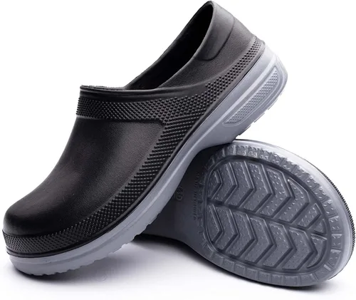 Vista 3 de Meidiastra Zapatos de chef antideslizantes e impermeables para hombre y mujer, zapatos de enfermera, zapatos de lluvia, zuecos de trabajo