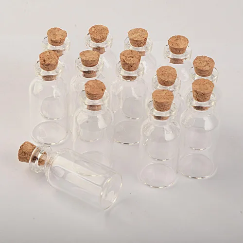 Vista 6 de Small Glass Jars with Corks Lid 5ml Mini Empty Glass Bottles Vial 100pcs/lot (5ml-18X40x12.5)