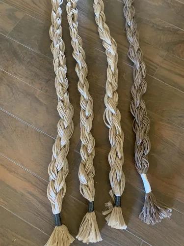 Vista 3 de EPT Bull Ropes Sillín Bronc Rein Extra Suave Negro & Marrón Cordón sobre Poli Bronceado 6