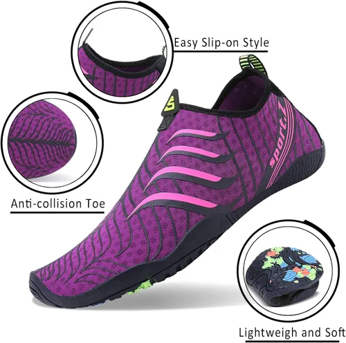 Vista 2 de Zapatos deportivos acuáticos para hombre y mujer PENGCHENG, un secado rápido, ligeros, para pies anchos, suela sólida de drenaje, para deportes