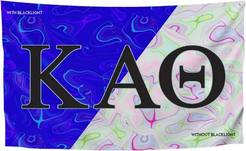 Vista 29 de Greek Club Sorority & Fraternity - Bandera de luz negra, 3 pies x 5 pies, licencia oficial, tapiz, exhibición, poliéster, pancarta de letras, CHI