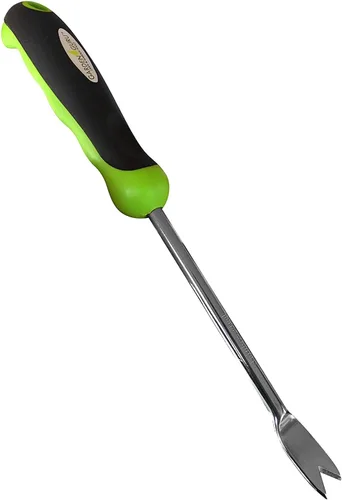 Vista 8 de Garden Guru Extractor de grietas de patio, herramienta para eliminar diente de león y raíces - arrancador de malas hierbas de acero inoxidable